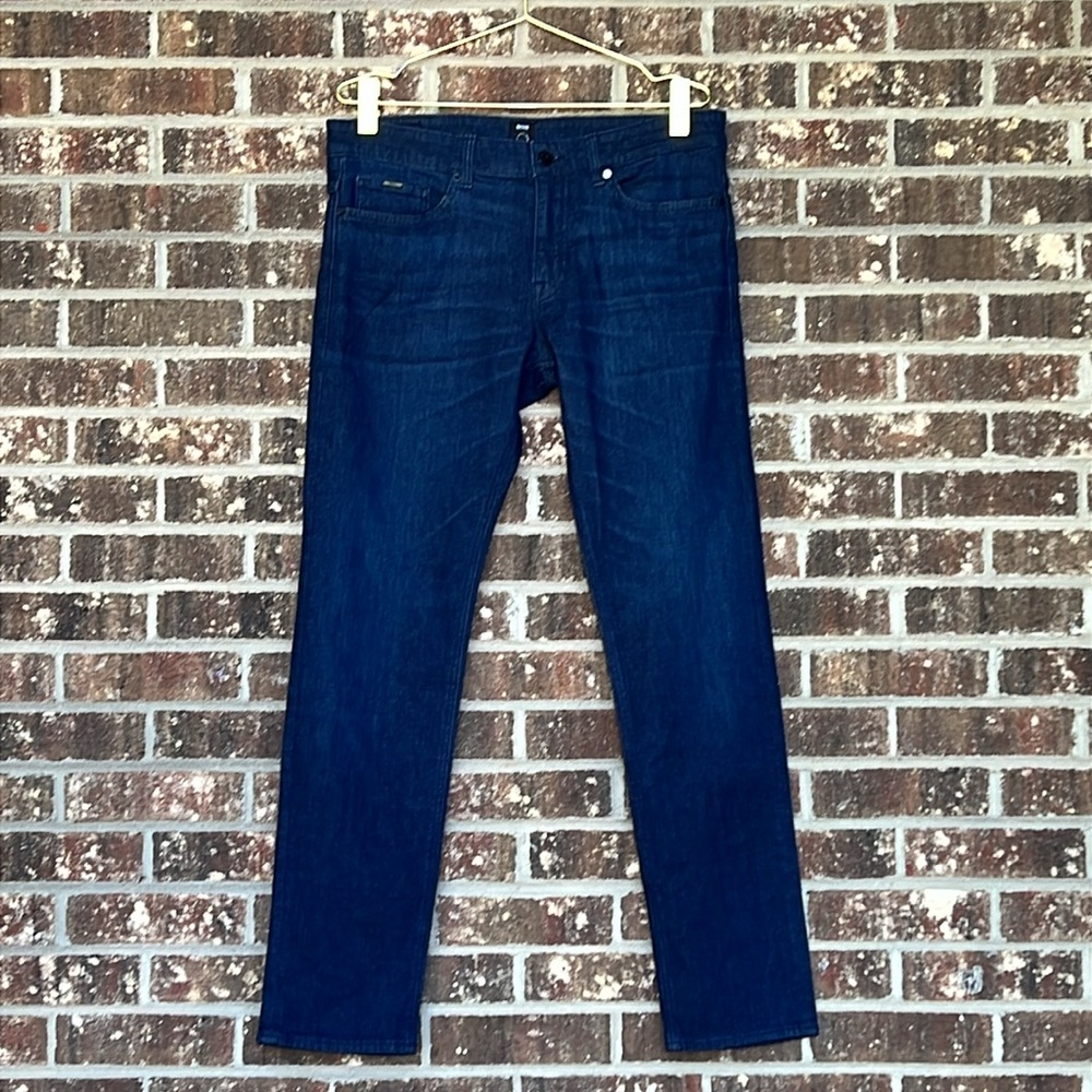 Boss Mens Delaware3 Slim Jeans / Navy 34x32
Dark Blue Stretch Hugo Boss